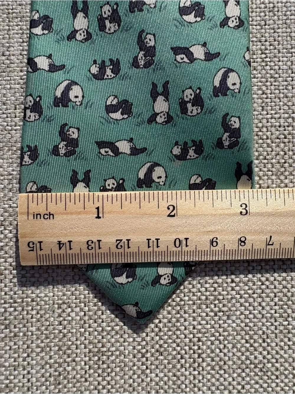 Hermès Panda Silk Tie Vintage 7362 PA Made in France Rare